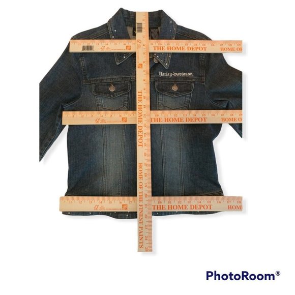 Women's Small S Harley-Davidson Denim Jacket 96141-07VW - Picture 11 of 12